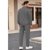 imageCOOFANDY Mens 2 Piece Tracksuit Casual Sweatsuits Full Zip Track Suits Jogging Athletic Suit SetsDark Grey