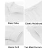 imageCOOFANDY Mens 2 Piece Tracksuit Casual Sweatsuits Full Zip Track Suits Jogging Athletic Suit SetsWhite
