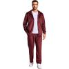 imageCOOFANDY Mens 2 Piece Velour Tracksuit Full Zip Jackets Pants Velvet Jogging Suits Sweatsuit SetBurgundy