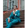 imageCOOFANDY Mens 3 Pieces Suit Classic One Button Single Breasted Slim Fit Blazer Jacket Vest Pants Set Wedding BusinesDark Blue