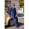 imageCOOFANDY Mens 3 Pieces Suit Classic One Button Single Breasted Slim Fit Blazer Jacket Vest Pants Set Wedding BusinesSky Blue