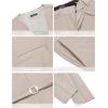 imageCOOFANDY Mens 3 Pieces Suit Slim Fit Tuxedo Set One Button Shawl Lapel Dinner Prom Jacket Vest Pants with TieBeige
