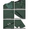 imageCOOFANDY Mens 3 Pieces Suit Slim Fit Tuxedo Set One Button Shawl Lapel Dinner Prom Jacket Vest Pants with TieGreen