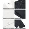 imageCOOFANDY Mens 3 Pieces Suit Slim Fit Tuxedo Set One Button Shawl Lapel Dinner Prom Jacket Vest Pants with TieWhiteBlack