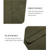 imageCOOFANDY Mens Blazer Jacket One Button Casual Suit Jackets Stretch Knit Sport CoatArmy Green