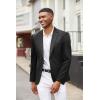 imageCOOFANDY Mens Blazer Jacket One Button Casual Suit Jackets Stretch Knit Sport CoatBlack