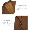imageCOOFANDY Mens Blazer Jacket One Button Casual Suit Jackets Stretch Knit Sport CoatBrown2