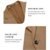 imageCOOFANDY Mens Blazer Jacket One Button Casual Suit Jackets Stretch Knit Sport CoatKhaki