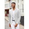imageCOOFANDY Mens Blazer Jacket One Button Casual Suit Jackets Stretch Knit Sport CoatWhite