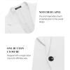 imageCOOFANDY Mens Blazer Jacket One Button Casual Suit Jackets Stretch Knit Sport CoatWhite