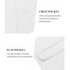 imageCOOFANDY Mens Blazer Jacket One Button Casual Suit Jackets Stretch Knit Sport CoatWhite