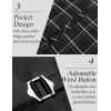 imageCOOFANDY Mens Business Suit Vest Casual Dress Vest Slim Fit Formal WaistcoatBlack Plaid