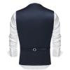 imageCOOFANDY Mens Business Suit Vest Casual Dress Vest Slim Fit Formal WaistcoatNavy