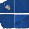imageCOOFANDY Mens Business Suit Vest Casual Dress Vest Slim Fit Formal WaistcoatRoyal Blue