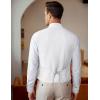 imageCOOFANDY Mens Business Suit Vest Slim Fit Dress Vest Wedding WaistcoatWhite