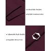 imageCOOFANDY Mens Business Suit Vest Slim Fit Dress Vest Wedding WaistcoatWine Red