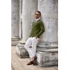 imageCOOFANDY Mens Cardigan Sweater Long Sleeve Casual V Neck Lightweight Button Down Knitted Sweater with Pockets Fall ClothesArmy Green