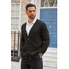 imageCOOFANDY Mens Cardigan Sweater Long Sleeve Casual V Neck Lightweight Button Down Knitted Sweater with Pockets Fall ClothesBlack