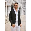 imageCOOFANDY Mens Cardigan Sweater Long Sleeve Casual V Neck Lightweight Button Down Knitted Sweater with Pockets Fall ClothesBlack