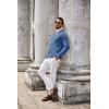 imageCOOFANDY Mens Cardigan Sweater Long Sleeve Casual V Neck Lightweight Button Down Knitted Sweater with Pockets Fall ClothesBlue