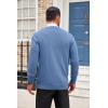 imageCOOFANDY Mens Cardigan Sweater Long Sleeve Casual V Neck Lightweight Button Down Knitted Sweater with Pockets Fall ClothesBlue