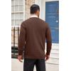 imageCOOFANDY Mens Cardigan Sweater Long Sleeve Casual V Neck Lightweight Button Down Knitted Sweater with Pockets Fall ClothesBrown