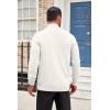 imageCOOFANDY Mens Cardigan Sweater Long Sleeve Casual V Neck Lightweight Button Down Knitted Sweater with Pockets Fall ClothesIvory