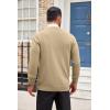 imageCOOFANDY Mens Cardigan Sweater Long Sleeve Casual V Neck Lightweight Button Down Knitted Sweater with Pockets Fall ClothesKhaki