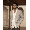 imageCOOFANDY Mens Cardigan Sweater Long Sleeve Casual V Neck Lightweight Button Down Knitted Sweater with Pockets Fall ClothesLight Grey