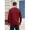 imageCOOFANDY Mens Cardigan Sweater Long Sleeve Casual V Neck Lightweight Button Down Knitted Sweater with Pockets Fall ClothesWine Red