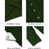 imageCOOFANDY Mens Cardigan Sweater Slim Fit Stand Collar Cardigan Casual Cable Knitted Button Down Sweater with PocketsArmy Green