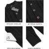 imageCOOFANDY Mens Cardigan Sweater Slim Fit Stand Collar Cardigan Casual Cable Knitted Button Down Sweater with PocketsBlack