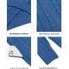 imageCOOFANDY Mens Cardigan Sweater Slim Fit Stand Collar Cardigan Casual Cable Knitted Button Down Sweater with PocketsBlue