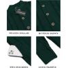 imageCOOFANDY Mens Cardigan Sweater Slim Fit Stand Collar Cardigan Casual Cable Knitted Button Down Sweater with PocketsGreen