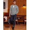 imageCOOFANDY Mens Cardigan Sweater Slim Fit Stand Collar Cardigan Casual Cable Knitted Button Down Sweater with PocketsGrey