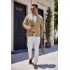 imageCOOFANDY Mens Cardigan Sweater Slim Fit Stand Collar Cardigan Casual Cable Knitted Button Down Sweater with PocketsKhaki