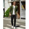 imageCOOFANDY Mens Cardigan Sweaters Long Sleeve V Neck Cardigans Lightweight Knitted Button Down Sweaters with PocketsArmy Green