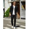 imageCOOFANDY Mens Cardigan Sweaters Long Sleeve V Neck Cardigans Lightweight Knitted Button Down Sweaters with PocketsBlack