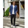 imageCOOFANDY Mens Cardigan Sweaters Long Sleeve V Neck Cardigans Lightweight Knitted Button Down Sweaters with PocketsBlue