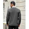 imageCOOFANDY Mens Cardigan Sweaters Long Sleeve V Neck Cardigans Lightweight Knitted Button Down Sweaters with PocketsDark Grey