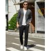 imageCOOFANDY Mens Cardigan Sweaters Long Sleeve V Neck Cardigans Lightweight Knitted Button Down Sweaters with PocketsDark Grey