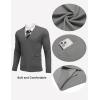 imageCOOFANDY Mens Cardigan Sweaters Long Sleeve V Neck Cardigans Lightweight Knitted Button Down Sweaters with PocketsGray