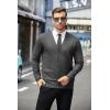imageCOOFANDY Mens Cardigan Sweaters Long Sleeve V Neck Cardigans Lightweight Knitted Button Down Sweaters with PocketsGray
