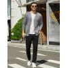imageCOOFANDY Mens Cardigan Sweaters Long Sleeve V Neck Cardigans Lightweight Knitted Button Down Sweaters with PocketsLight Grey