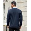 imageCOOFANDY Mens Cardigan Sweaters Long Sleeve V Neck Cardigans Lightweight Knitted Button Down Sweaters with PocketsNavy Blue