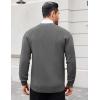 imageCOOFANDY Mens Cardigan Sweaters with Button Lightweight Casual V Neck Long Sleeve Pockets Knitted SweaterDark Grey