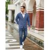 imageCOOFANDY Mens Cardigan Sweaters with Button Lightweight Casual V Neck Long Sleeve Pockets Knitted SweaterDusty Blue