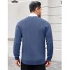 imageCOOFANDY Mens Cardigan Sweaters with Button Lightweight Casual V Neck Long Sleeve Pockets Knitted SweaterDusty Blue