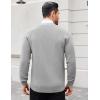 imageCOOFANDY Mens Cardigan Sweaters with Button Lightweight Casual V Neck Long Sleeve Pockets Knitted SweaterLight Grey