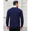 imageCOOFANDY Mens Cardigan Sweaters with Button Lightweight Casual V Neck Long Sleeve Pockets Knitted SweaterNavy Blue